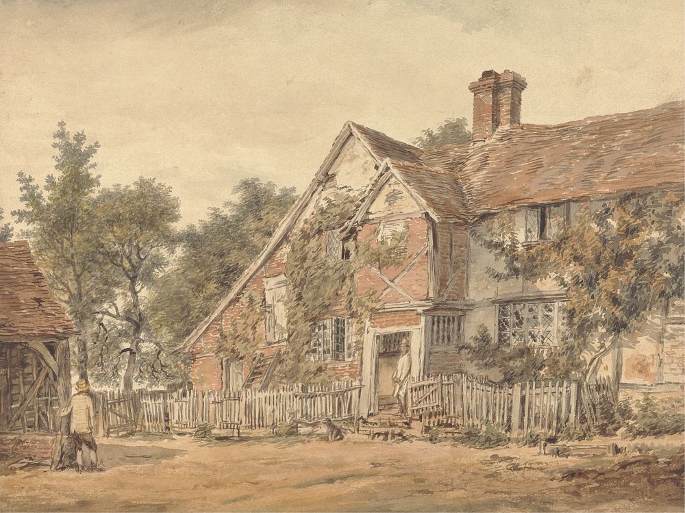 A Farmhouse by William Henry Hunt