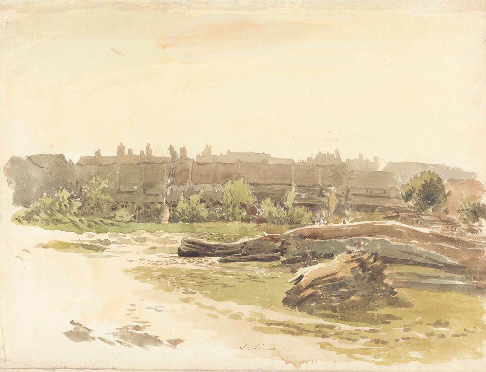 Terraced Cottages with Fallen Trees