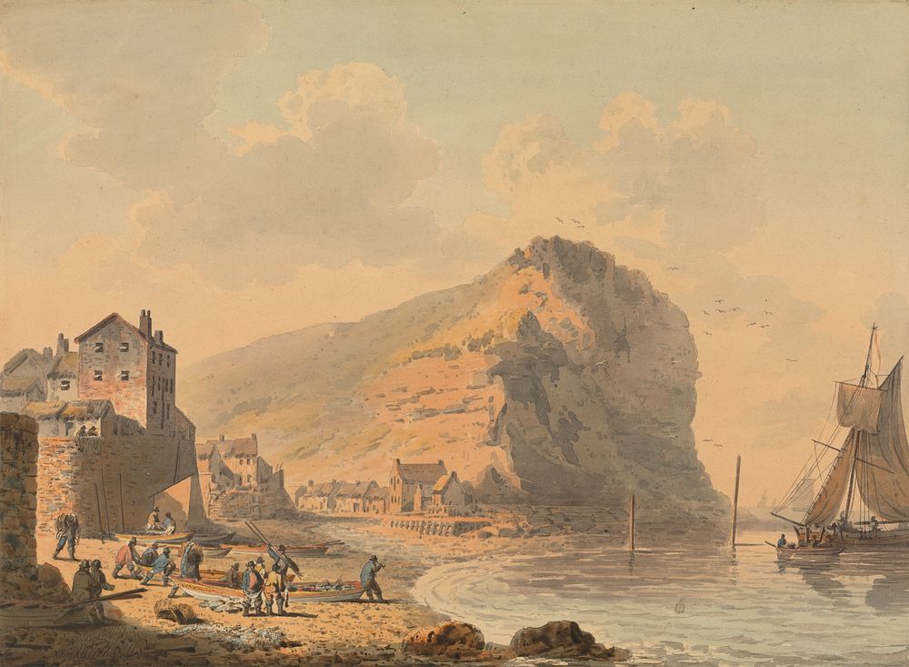 Staithes, Yorkshire by Francis Nicholson