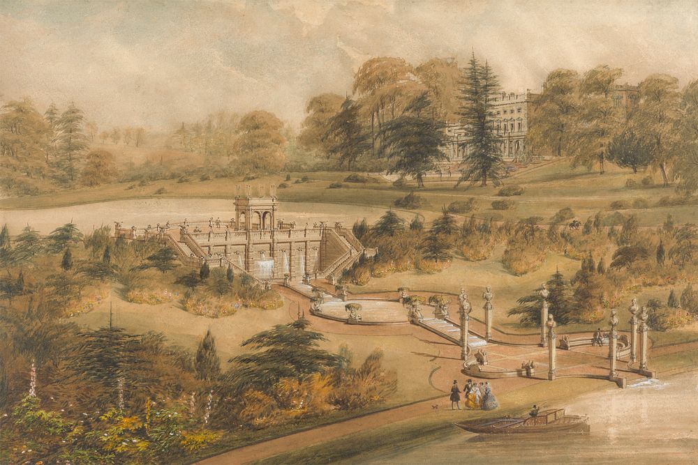 Design for Cowley Manor, Gloucestershire by George Somers Clarke