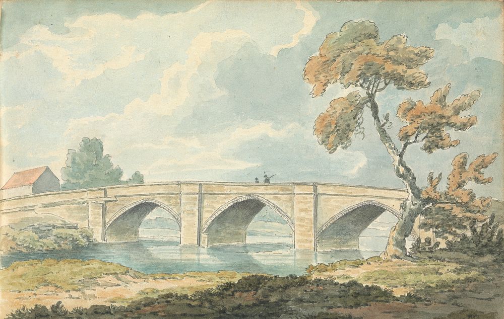 Album of Landscape and Figure Studies: Catterick Bridge
