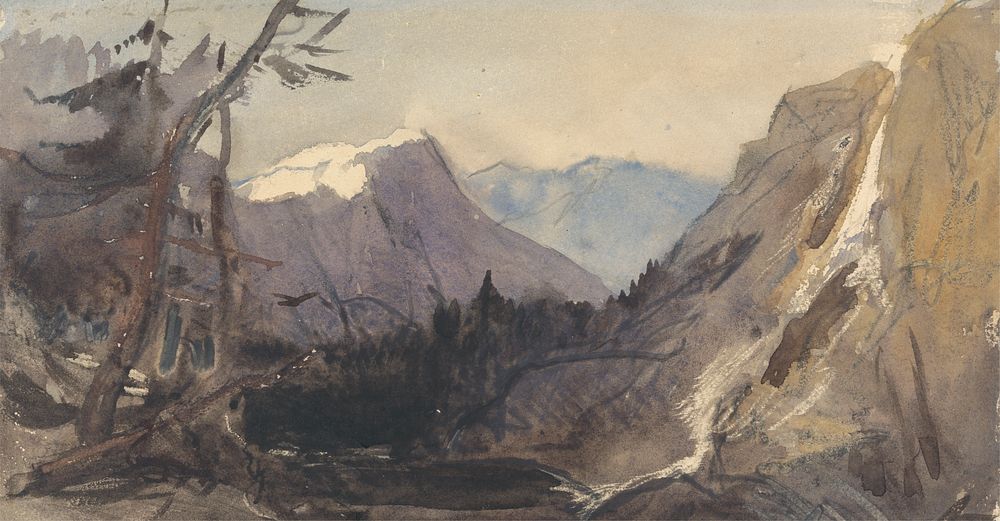 Alpine Landscape, possibly the Matterhorn