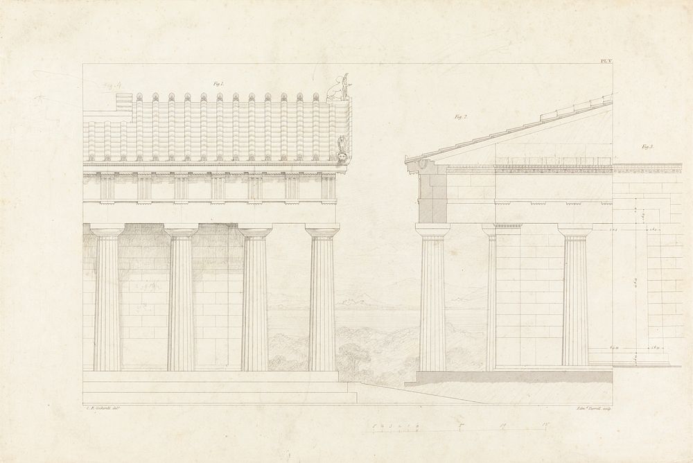 The Temple of Aphaia at Aegina: Elevations