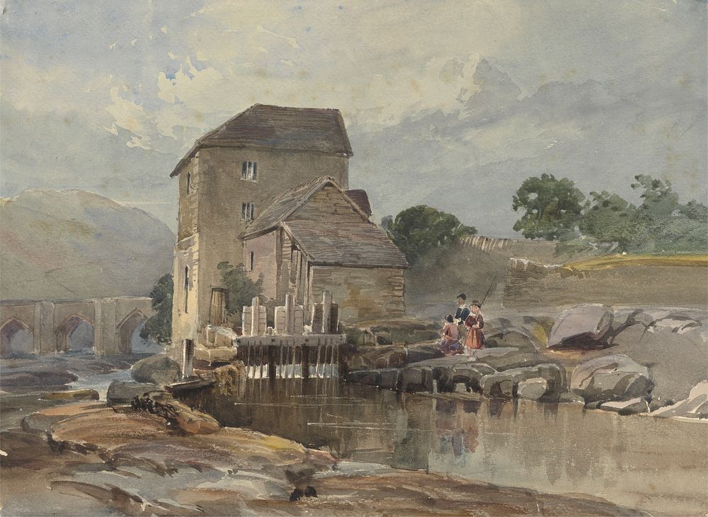 The Bridge at Llangollen by William James Muller