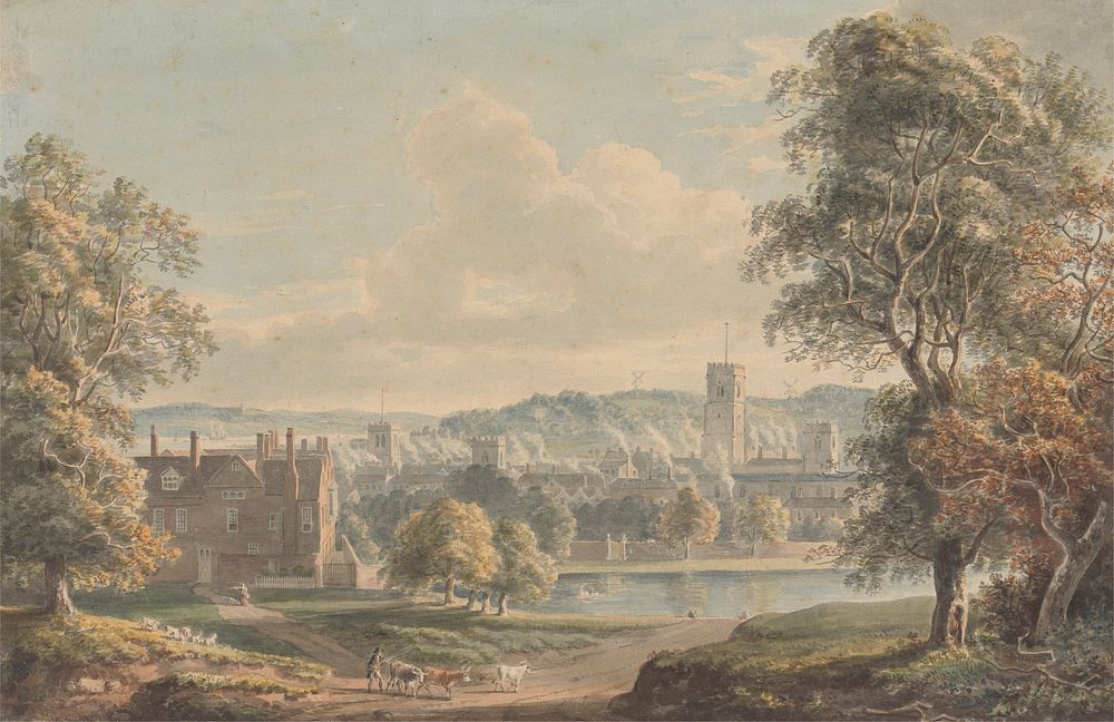 Ipswich from the Grounds of Christchurch Mansion by Paul Sandby