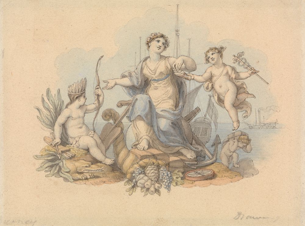 Allegory of Sea Trades by Edward Francis Burney