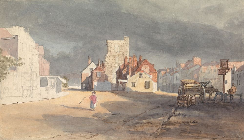 Street Scene at Stratford by Bow by Thomas Shotter Boys