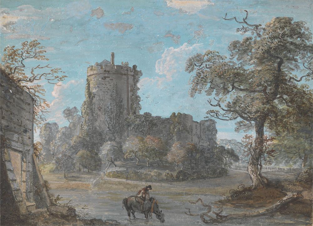 The Entrance to Chepstow Castle by Paul Sandby