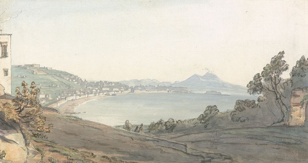 Chiaja of Naples from Posillipo by Thomas Smith of Derby