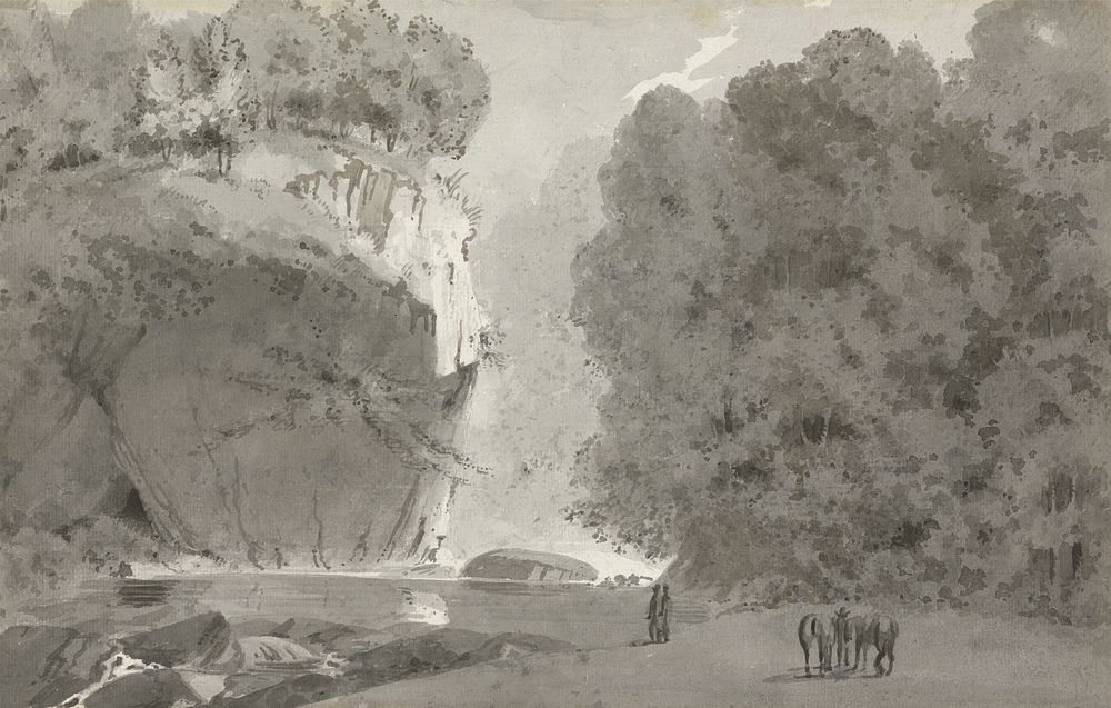 A Rocky Crag by Rev. William Henry Barnard