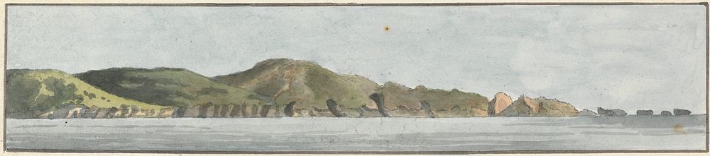 The Start Point, North East by North (one of five drawings on one mount) by John Thomas Serres