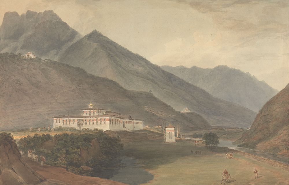 The Palace of the Deib Rajan at Tassisudon by Samuel Davis
