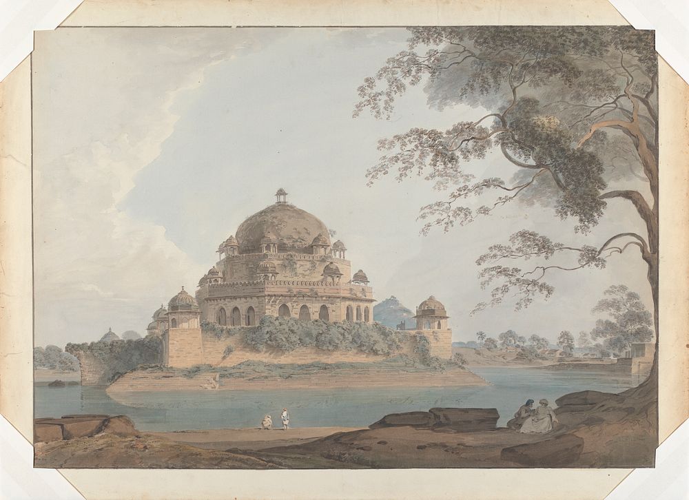 View of Shershah's Tomb at Sasaram in Bihar by Samuel Davis