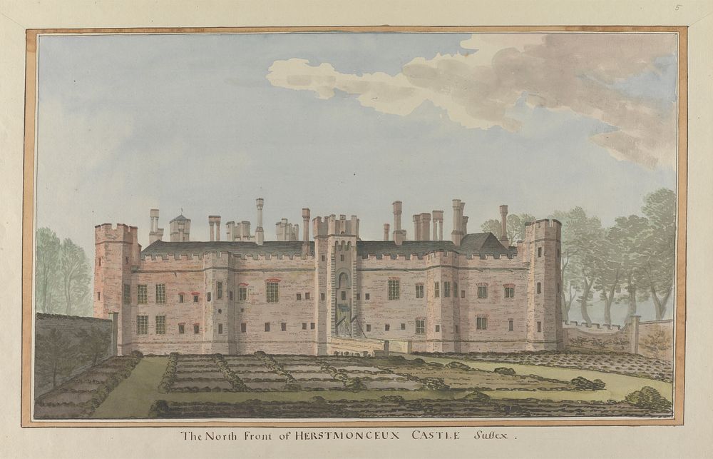 historical depiction of Herstmonceux