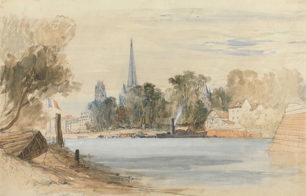 A View of Rouen from the River