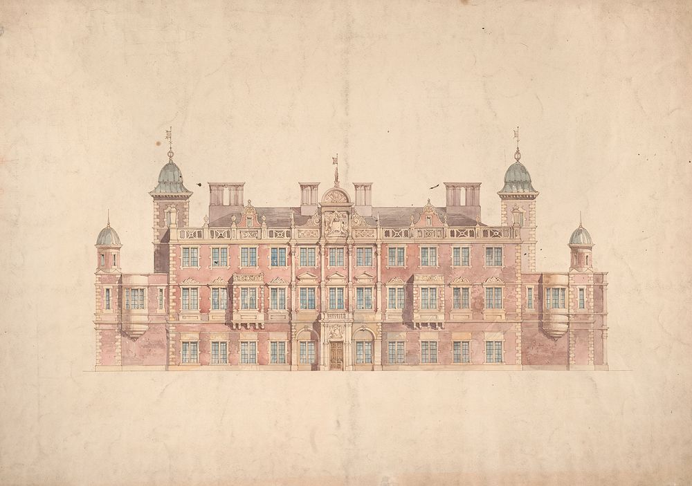 Design for Kelham Hall, Nottinghamshire: Garden Elevation