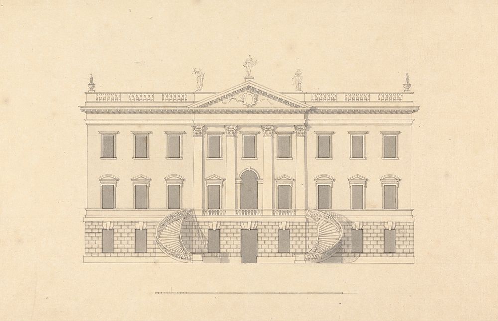 Lowther House, Westmorland: Elevation of the Garden Front