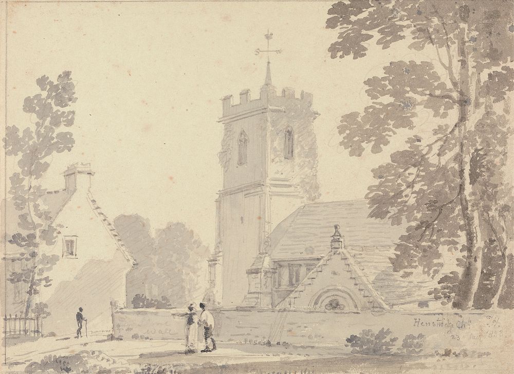 Henstridge Church, 23 August 1833 by Captain Thomas Hastings