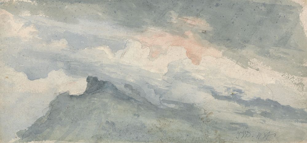 Study of a Hill Top and Sky