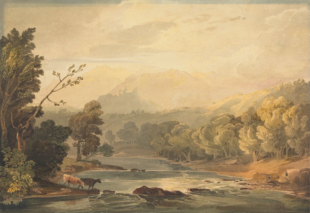 A View on the Brathay near Ambleside