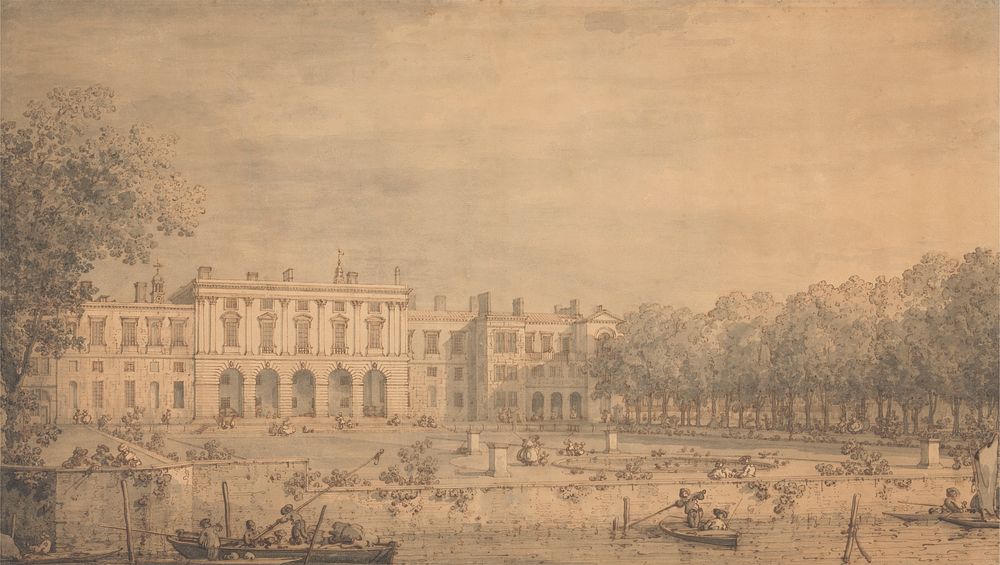 View of Old Somerset House from the Thames by Canaletto