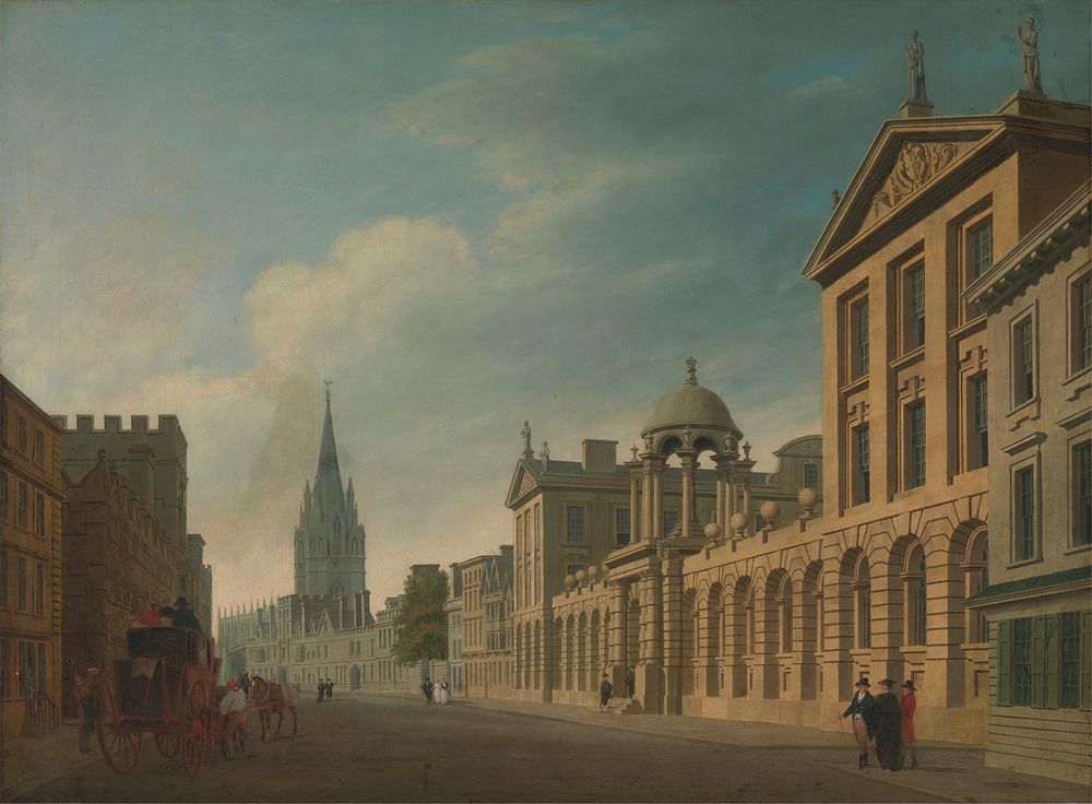 High Street, Oxford 1799, Royal Academy of Arts, London, exhibition catalogue by Thomas Malton the younger