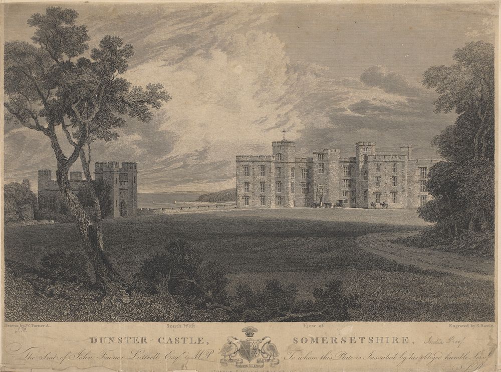 South West View of Dunster Castle, Somersetshire