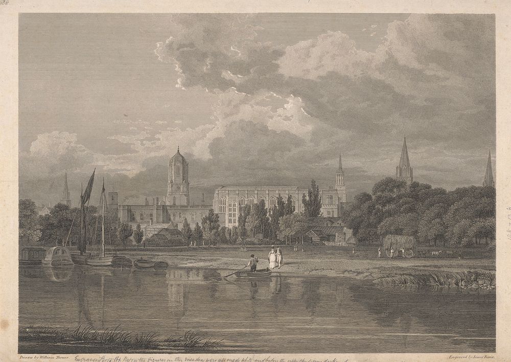 South View of Christ Church, etc., From the Meadows...