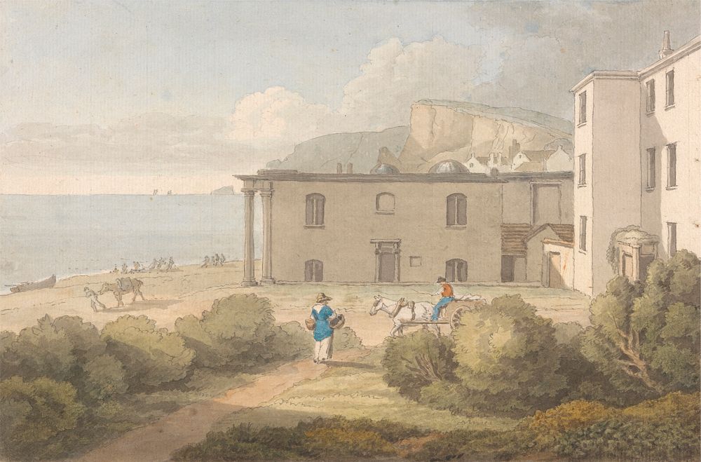 A View of Core's Library, Dawlish, Devon by John White Abbott