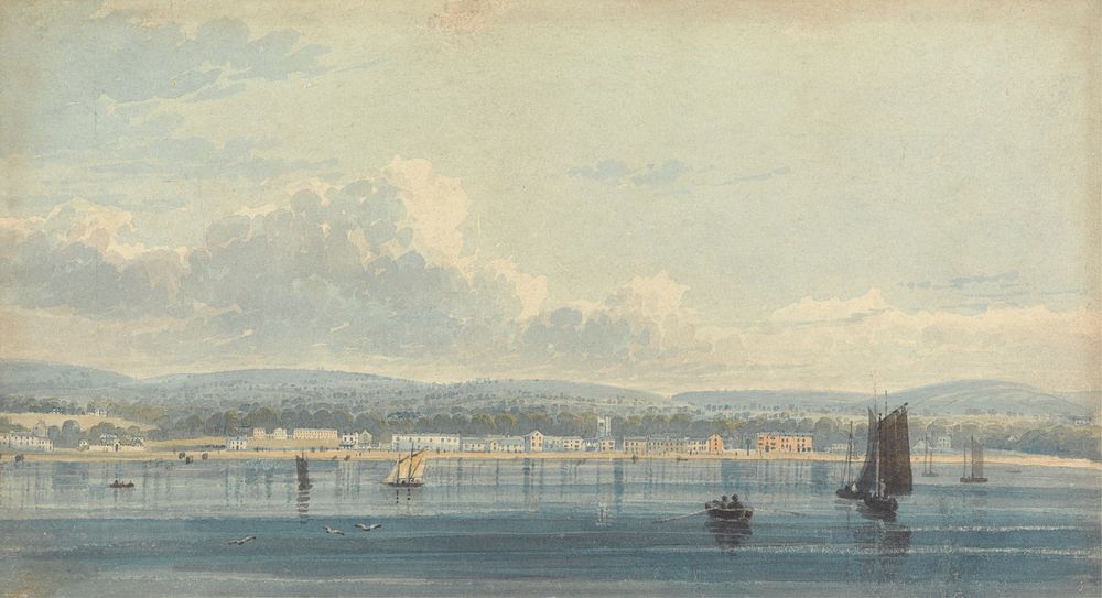Sidmouth from Offshore by Henry Haseler