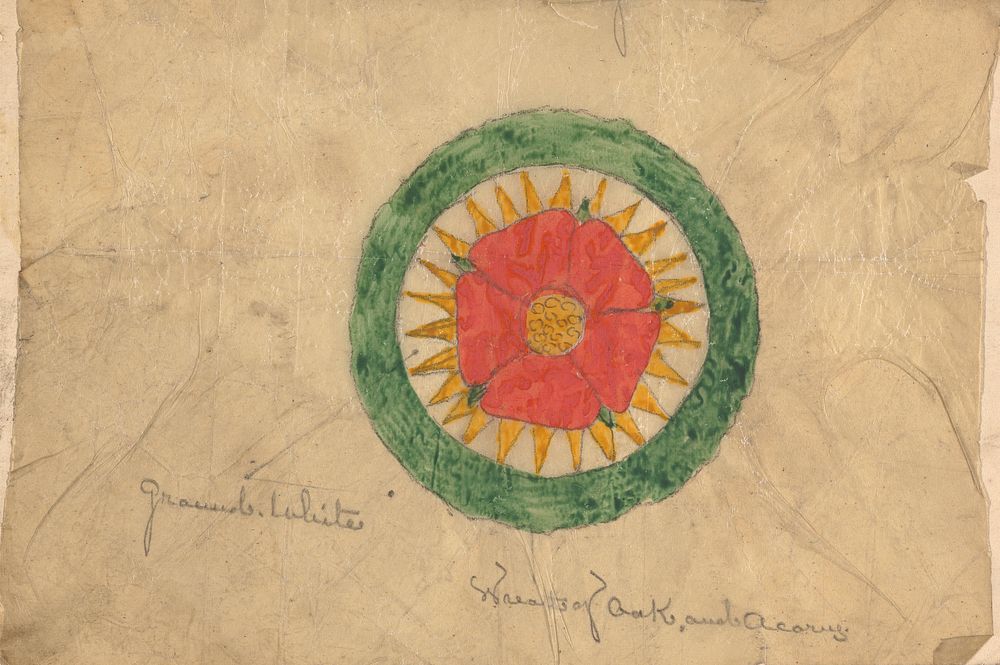 Design for a Wreath of Oak and Acorn, possibly related to Designs for the Speaker's Chair