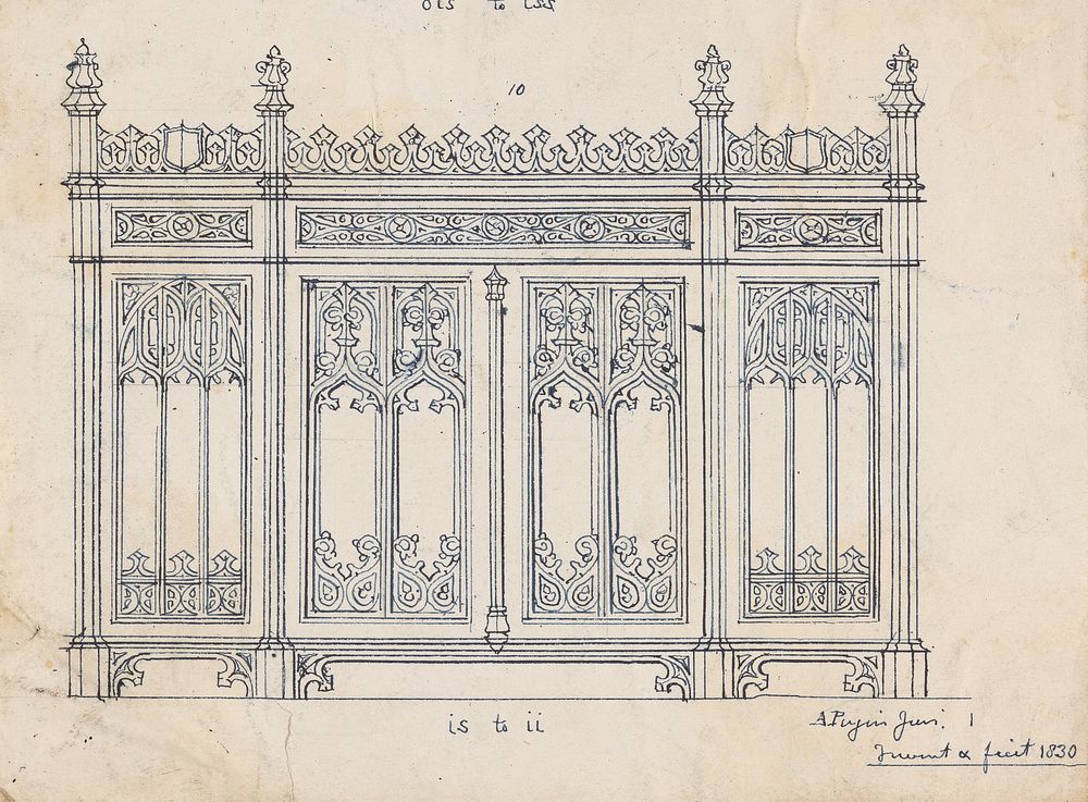 Design for a Gothic Screen