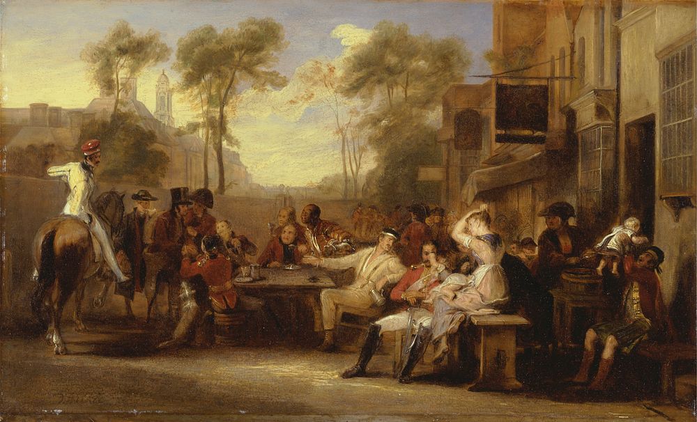 Chelsea Pensioners Receiving the Gazette Announcing the Battle of Waterloo by Sir David Wilkie