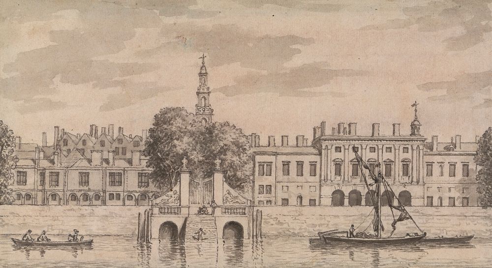 Old Somerset House by Samuel Wale RA
