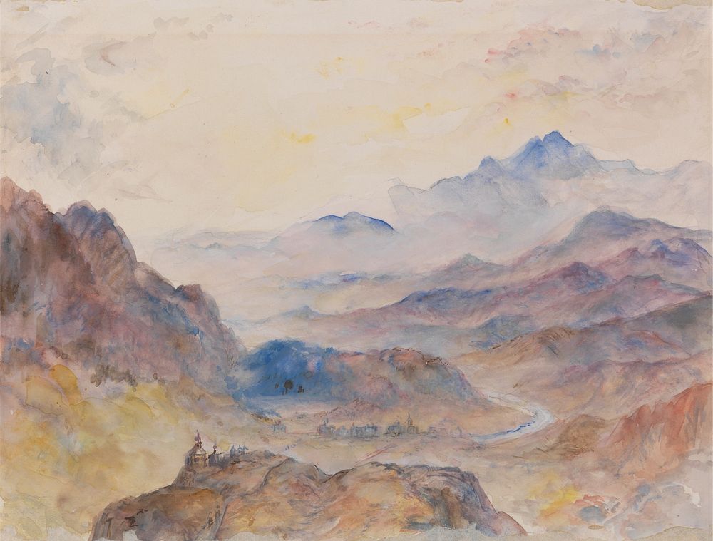 Mountain Scene, Mist Rising