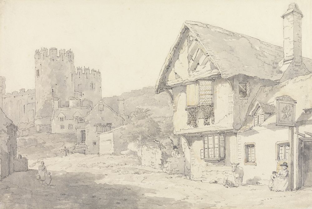 Conway, North Wales: The Castle and the Old College House by William Alexander
