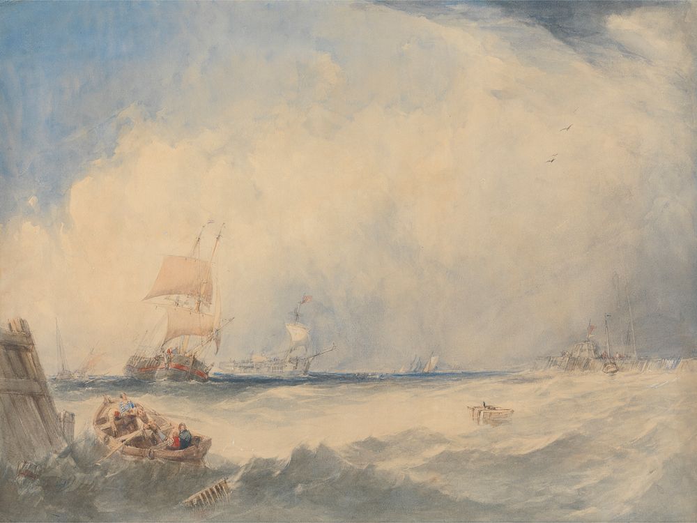 Shipping Scene in the Harbor of Dunkerque