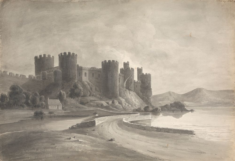 Conway (Castle, North Wales), Nov. 1809 by Isaac Weld