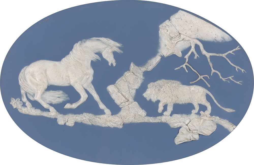 Horse Frightened by a Lion (Episode A) by Josiah Wedgwood and Thomas Bentley (after George Stubbs)
