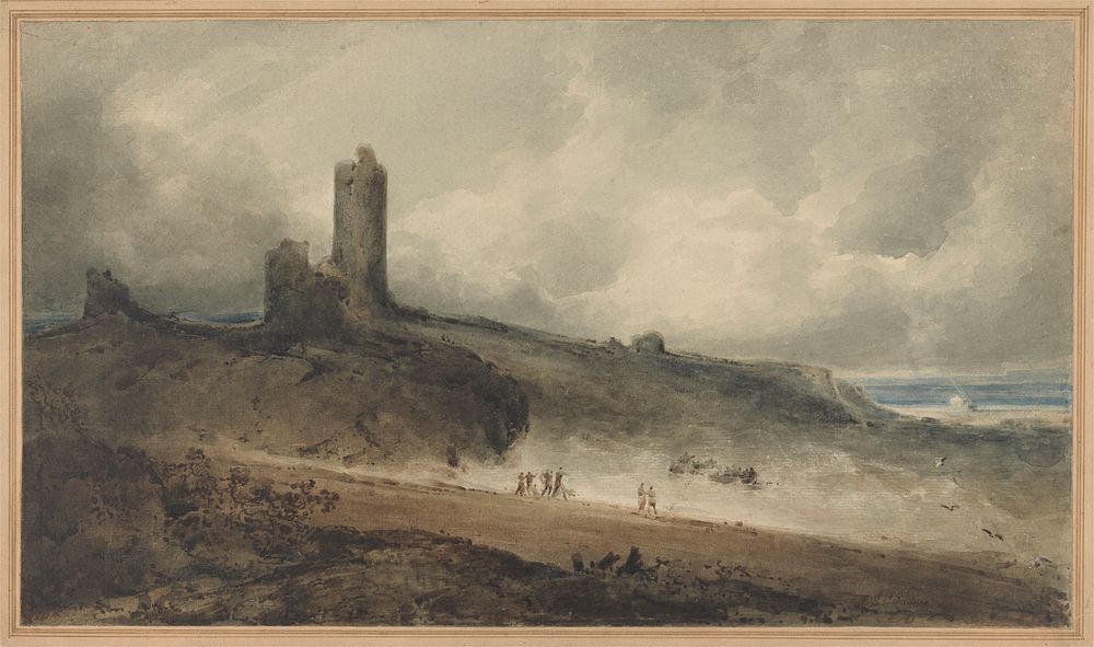 Aberystwyth Castle by John Sell Cotman