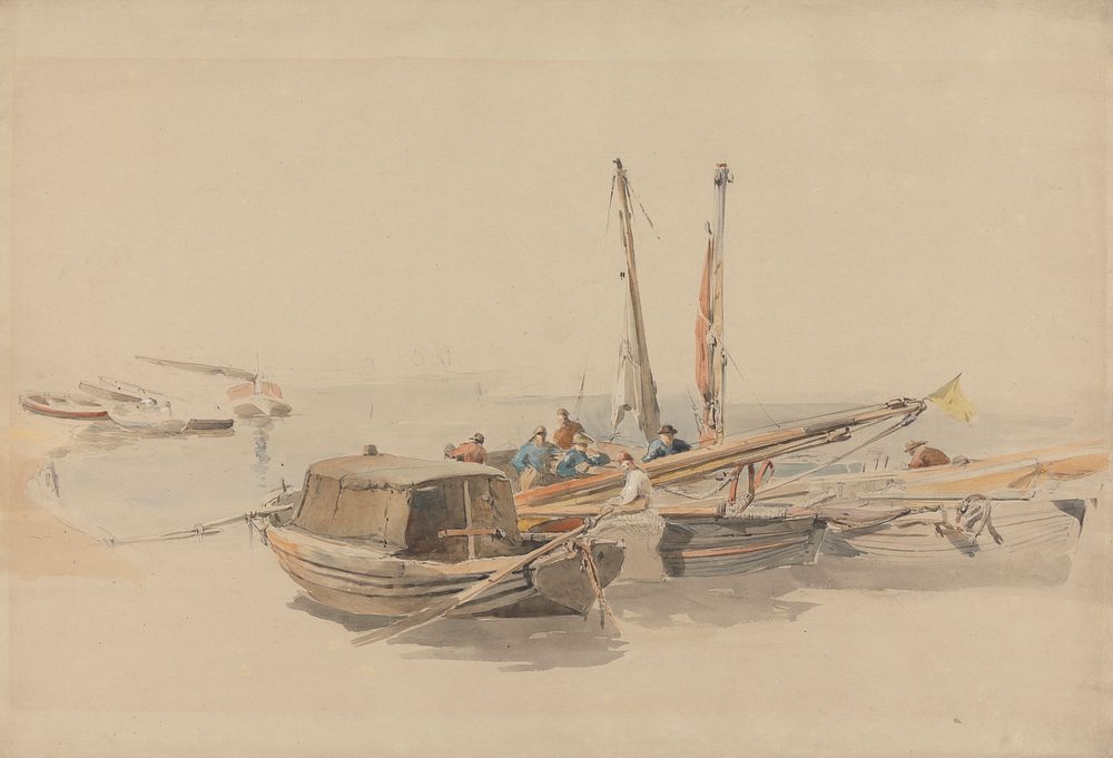 Fishing Boats at Anchor