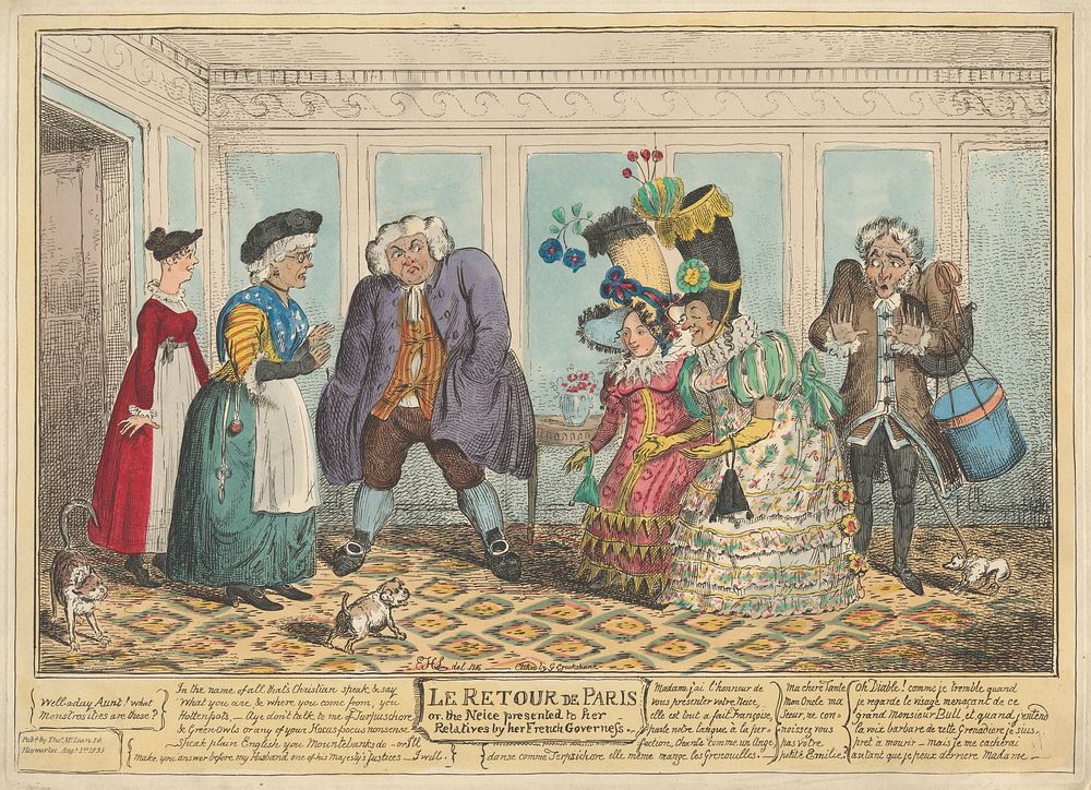 Le Retour de Paris, or, the Niece Presented to her Relatives by her French Governess