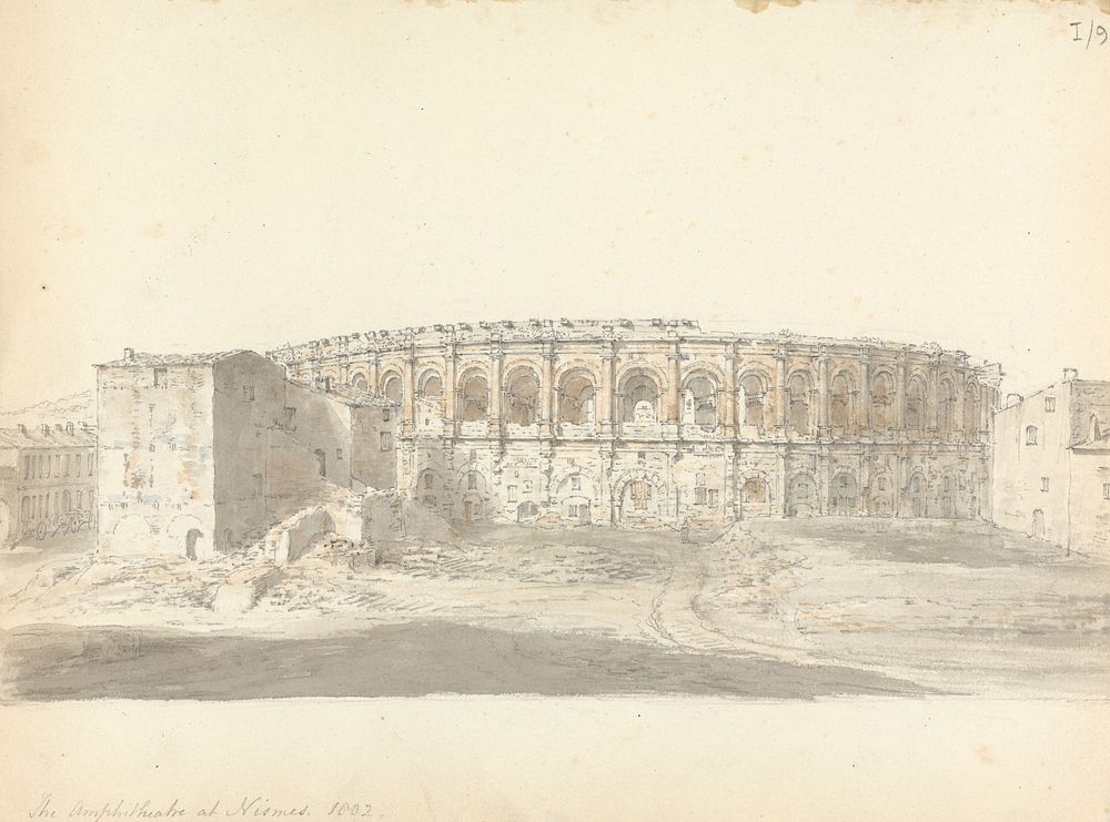 The Amphitheatre at Nîmes by Sir Robert Smirke the younger