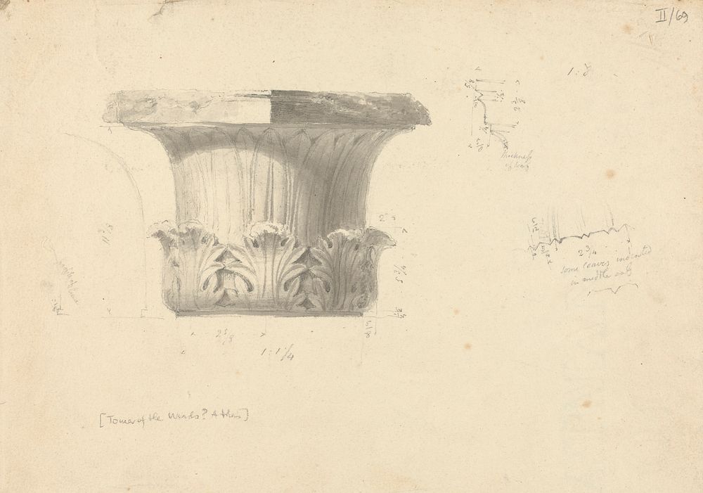 Study of a Tower, from a Pillar, in Athens