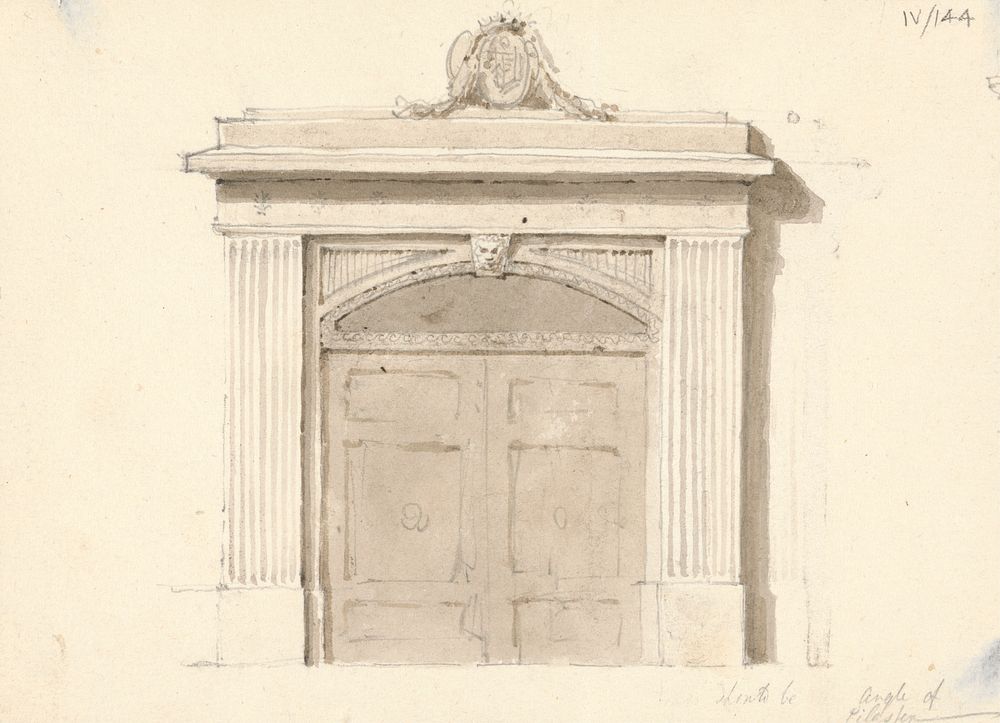 Study of a Stone Mausoleum by Sir Robert Smirke the younger