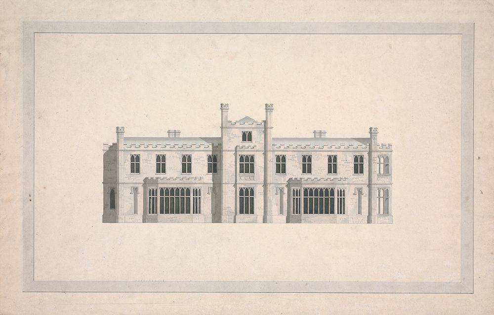 Elevation of a Proposed Design for Cambridge Colleges