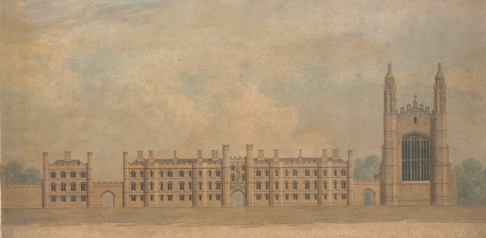 Elevation of a Proposed Design for King's College, Cambridge