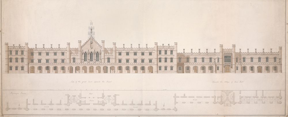 Elevation of a Proposed Design for King's College, Cambridge