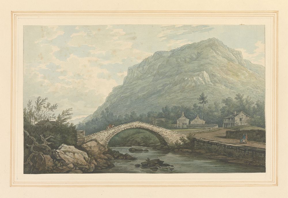 View of Bridge & Village of Rydal