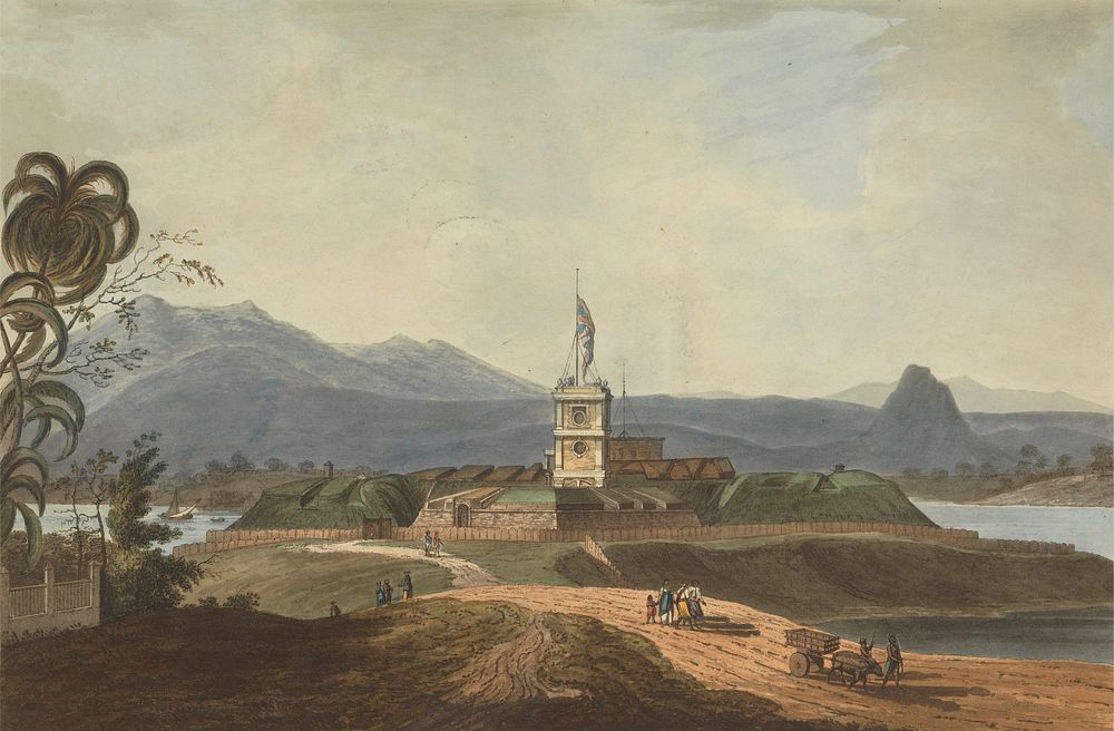 South East View of Fort Marlborough, Benkulen, Sumatra, 1799